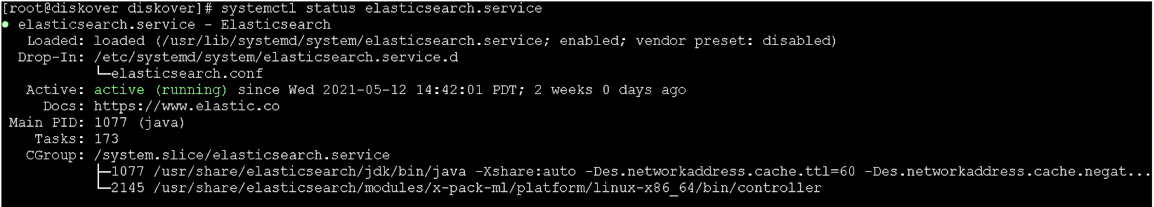 Image: Health Check of Elasticsearch for Linux