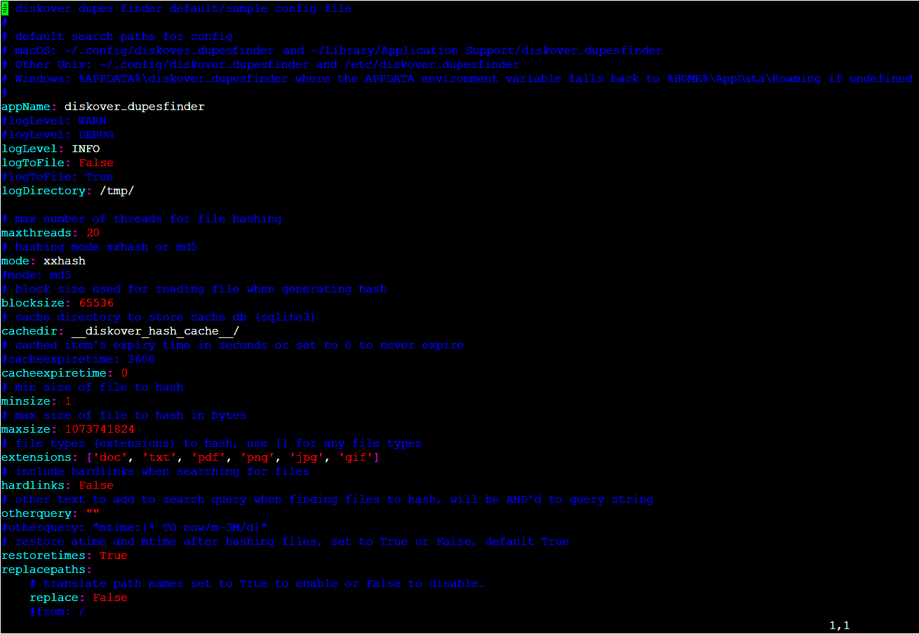 Image: Dupes-Finder Configuration