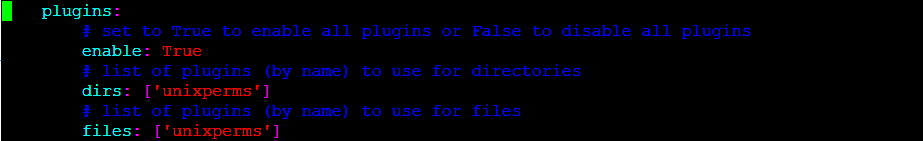 Image: Unix Permission Plugin Configuration