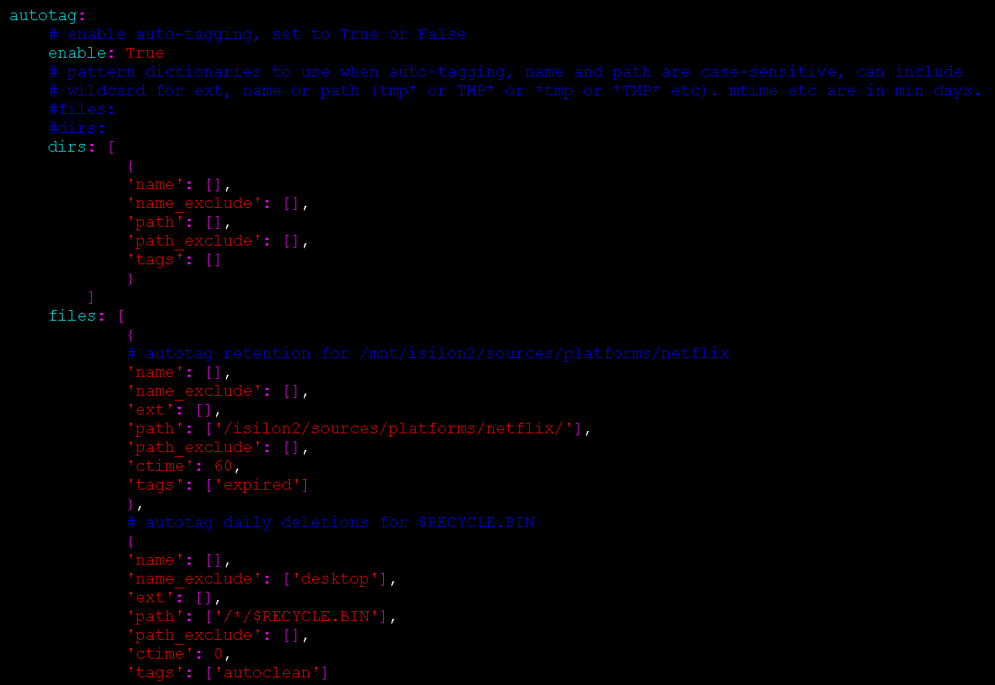 Image: YALM Autotags Configuration