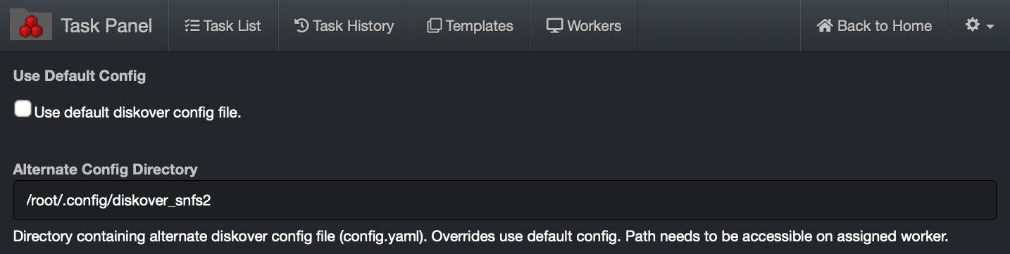 Image: Alternate Configuration for Indexing Tasks