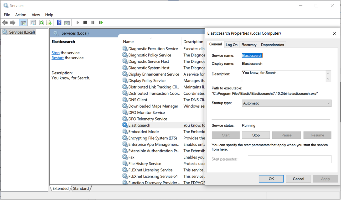 Image: Ensure Elasticsearch Service is Running