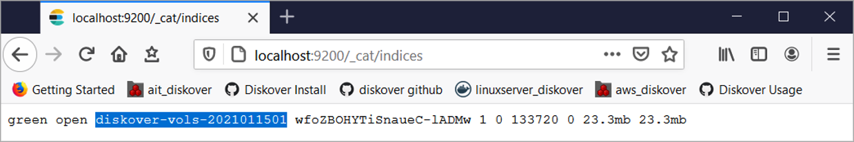 Image: Verify Index Creation