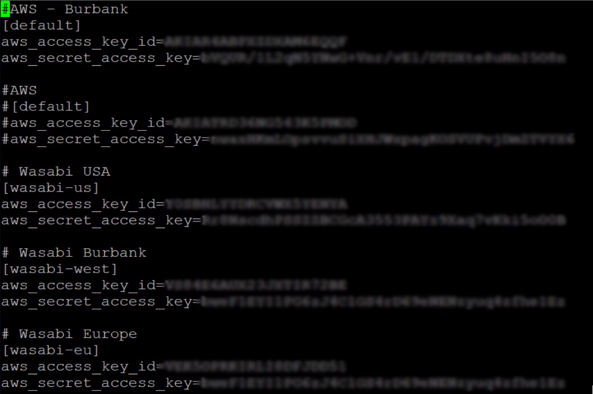 Image: Alt S3 Credentials
