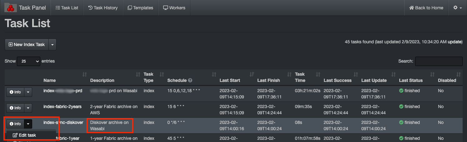 Image: Open Edit Task in Task Panel