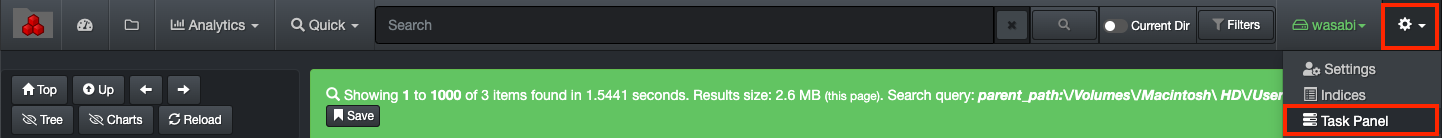 Image: Open Edit Task in Task Panel