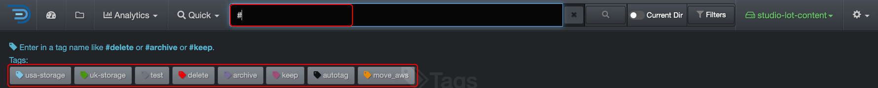 Image: Manual Search for Tags