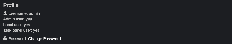 Image: Settings - Profile