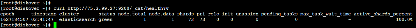 Image: Elasticsearch Health Check