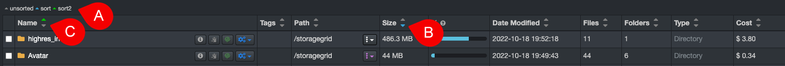 Image: Main Features of the File Search Page