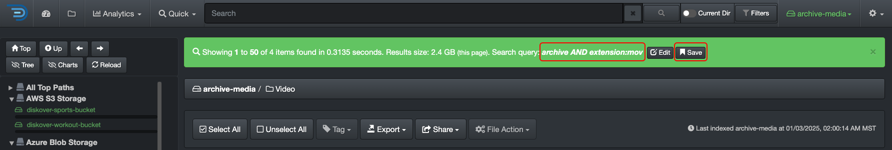 Image: Save Query